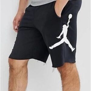 NEW! Nike jump man black raw hem shorts black XXL